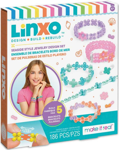 Набір для виготовлення прикрас Make it Real Набір для створення браслетів Make it Real Linxo Прикраси Ніжність (MR6110-1)